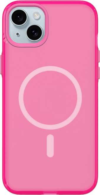 RHINOSHIELD 犀牛盾 JellyTint 手機 透明 手機殼 iPhone 15 Plus MagSafe 兼容磁吸 防摔 粉漾桃 1個