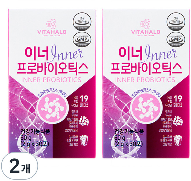 비타할로 이너 프로바이오틱스, 60g, 2개