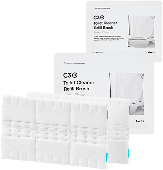 어웨이크어슬립 리필 변기클리너 레몬향 12회분, 2세트