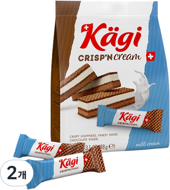 캐기 크리스피앤 크림 밀크크림, 88g, 2개