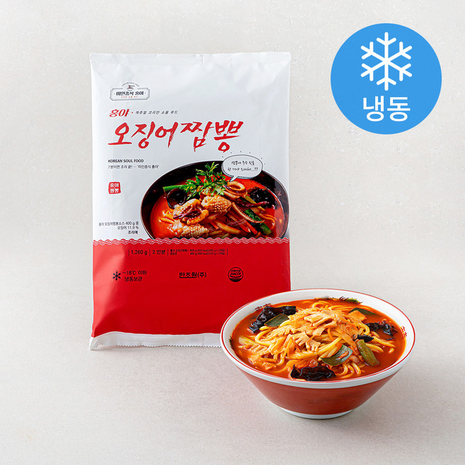 미인중식홍야 홍야 오징어짬뽕 2인분 (냉동), 1.26kg, 1개