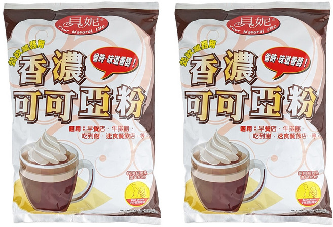 貝妮 香濃可可亞粉, 1kg, 1包, 2包