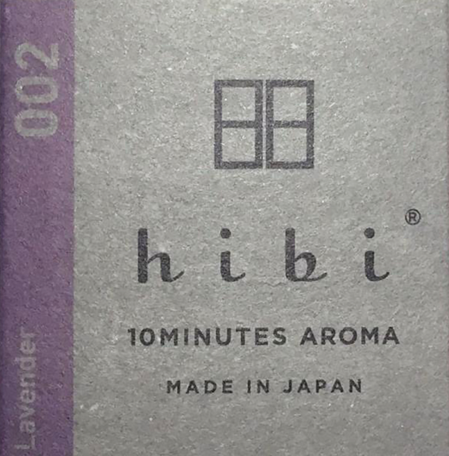 日本 hibi 香氛火柴 薰衣草 8入組 附燃燒墊 天然薰香 日常香氛