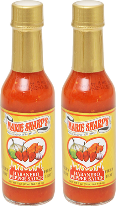 마리샤프 화이어리핫 생 하바네로 자연원료 내추럴 핫 페퍼소스, 148ml, 2개