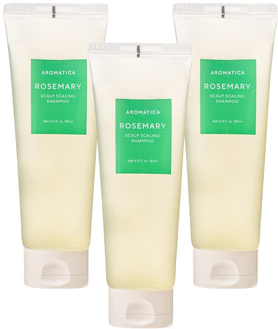 [비건라이프] 아로마티카 로즈마리 스칼프 스케일링 샴푸, 180ml, 3개