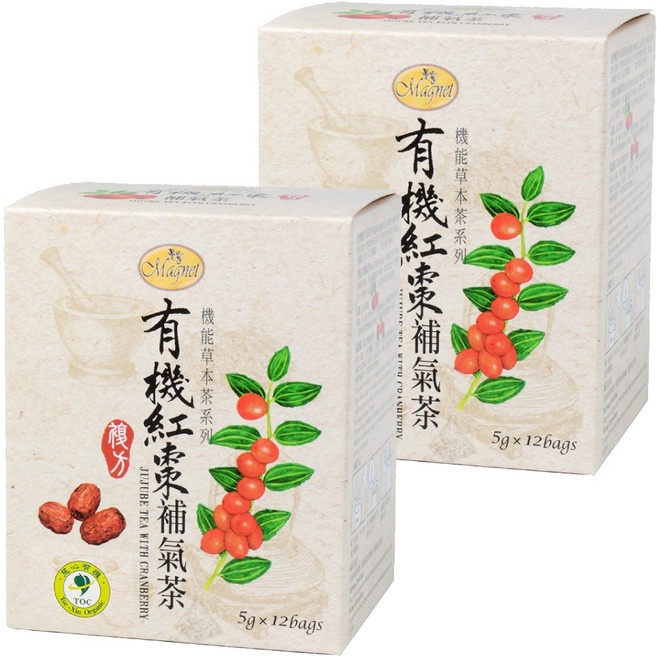 Magnet 曼寧 紅棗補氣茶, 5g, 12包, 2盒
