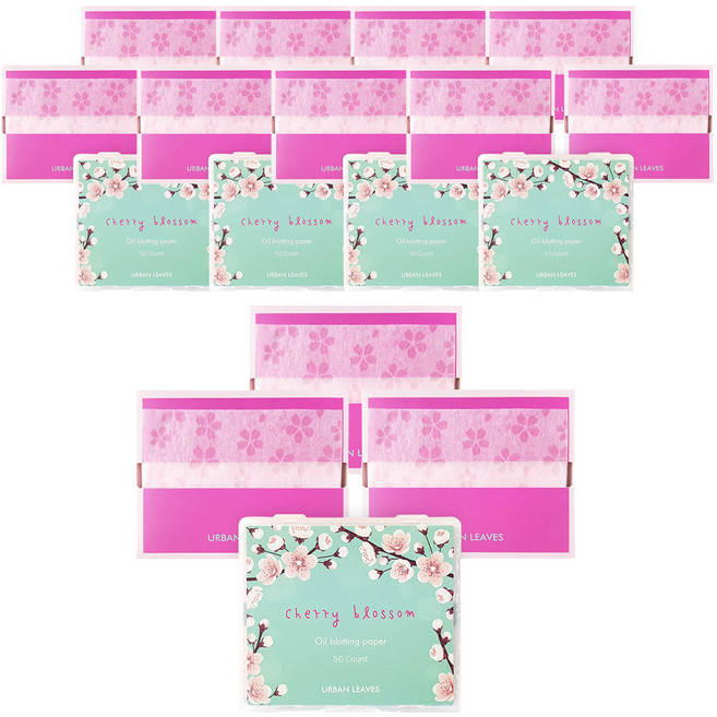 어반리브즈 벚꽃기름종이 50p + 거울케이스 + 리필 150p, 5세트