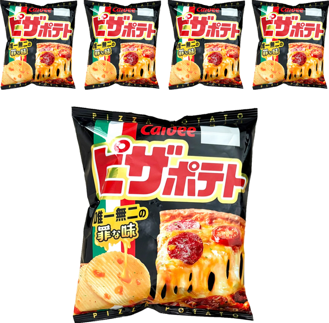 Calbee 卡樂比 Pizza Potato 洋芋片 披薩風味, 60g, 5包
