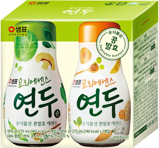 연두 진 275m + 연두 순 275ml, 550ml, 1세트