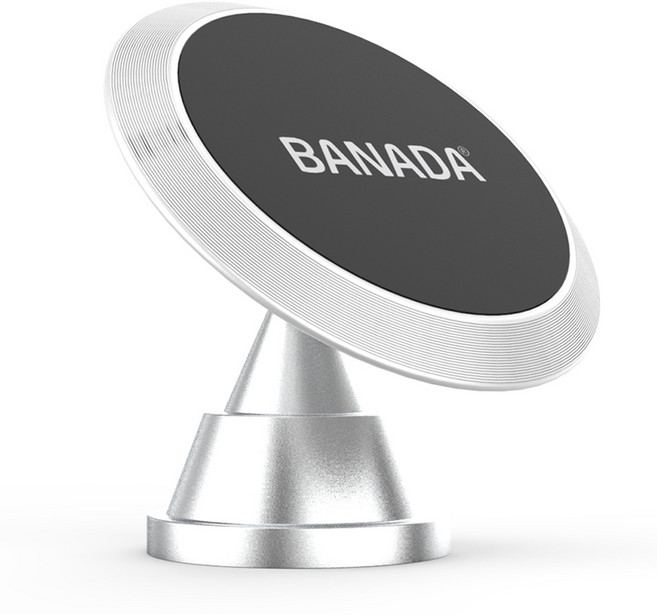 BANADA 車用豪華磁吸支架, 銀色, 1入