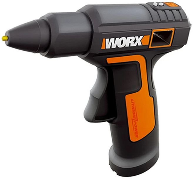 WORX 威克士 台灣公司貨 4V鋰電熱熔膠槍 WX890 157 x 153 x 40mm 210g, 1個