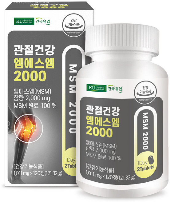 건국유업 관절건강 엠에스엠 2000 121.32g, 120정, 1개