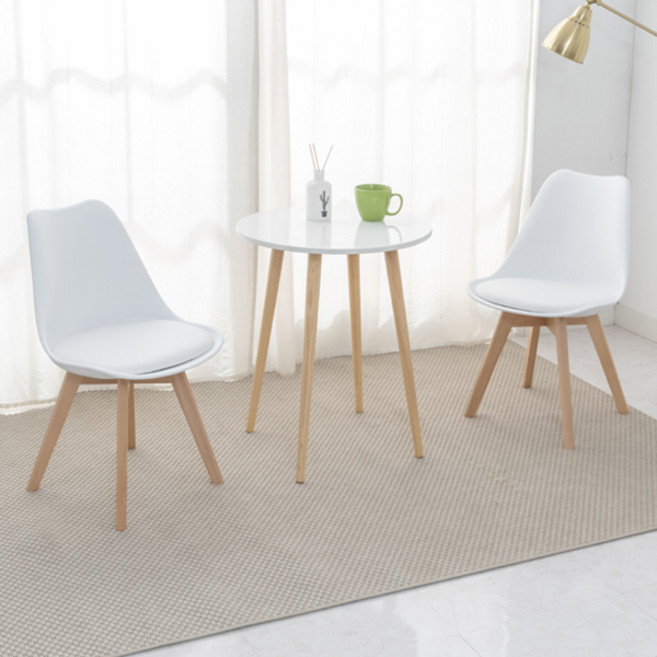 노아가구 레나 체어 2p, 화이트, 2개