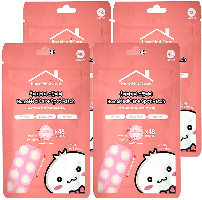 HomeMediCare 韓國隱形痘痘貼 未滅菌 8個, 6張, 4包