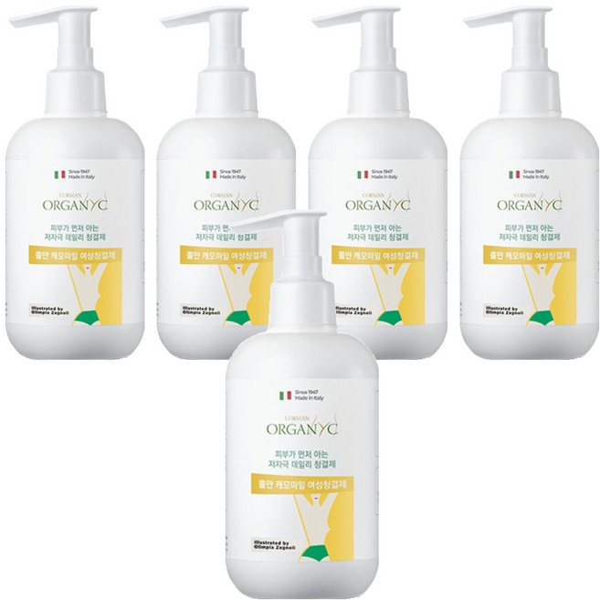 콜만 캐모마일 인티미트 워시 여성청결제, 250ml, 5개