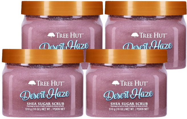 트리헛 시어 슈가 바디스크럽, 510g, 4개