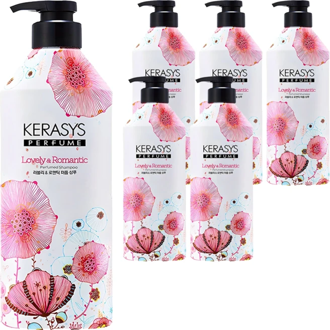 케라시스 러블리 앤 로맨틱 퍼퓸샴푸 꽃향, 6개, 980ml - 쿠팡