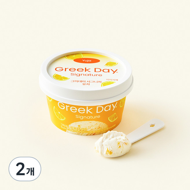 그릭데이 시그니처 유자, 100g, 2개