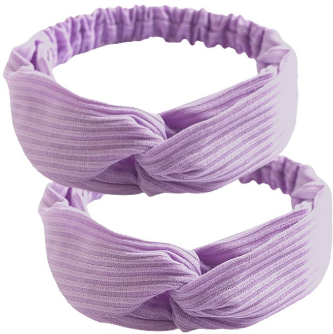 조앤제이 비비드 헤어 세안밴드, 퍼플, 2개