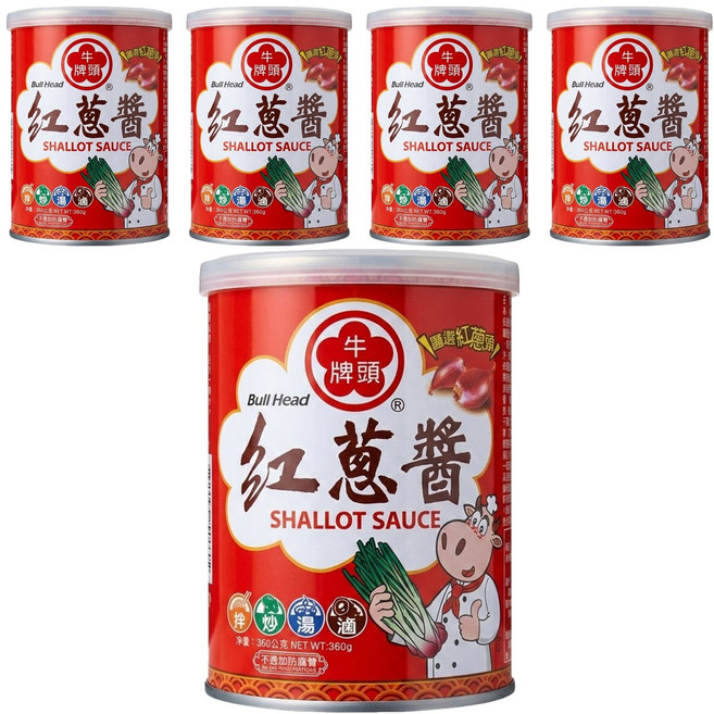 牛頭牌 紅蔥醬, 360g, 5罐