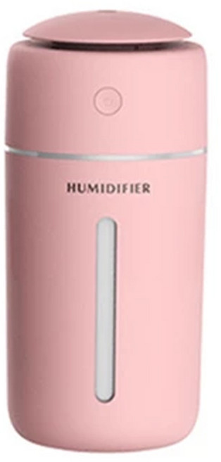 BH187 無線加濕器 350ml大容量 自動斷電 7彩LED燈, 粉色
