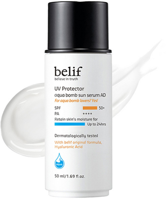 빌리프 UV 프로텍터 아쿠아 밤 선 세럼 어드밴스드 SPF50 PA++++, 50ml, 1개