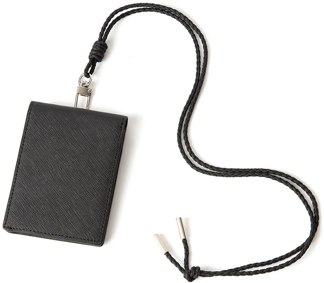 블랑플뢰르 소가죽 사피아노 목걸이 카드지갑