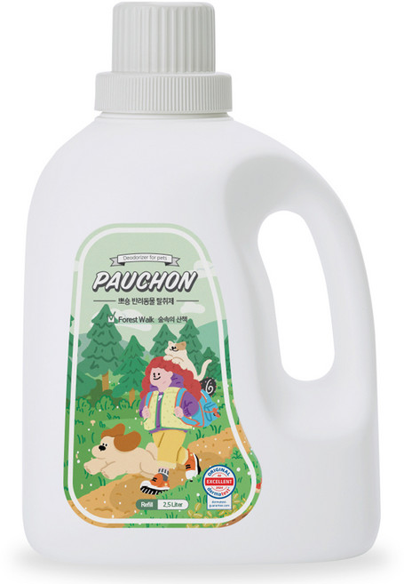 뽀숑하우스 반려동물 숲속의 산책 탈취제, 2.5L, 1개