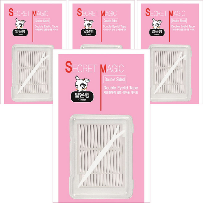 다크니스 시크릿 고급 양면 쌍꺼풀테이프 얇은형 260p, 4개