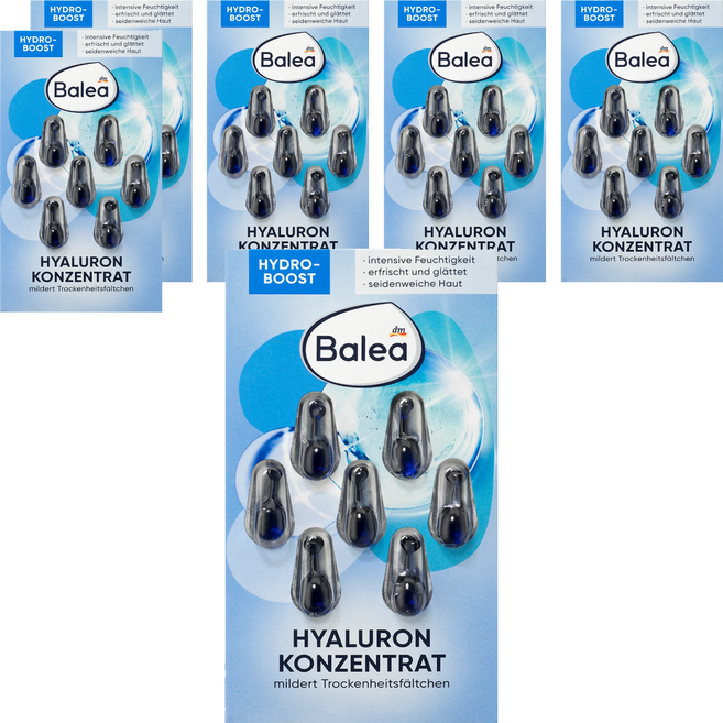 dm Balea 芭樂雅 緊緻肌膚鎖水潤澤精華油時空膠囊 海藻精華 藍色, 1ml, 42顆