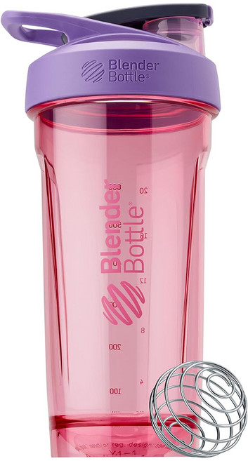 Blender Bottle Strada Tritan 鎖扣式搖搖杯, 薄紅紫, 828ml, 1個