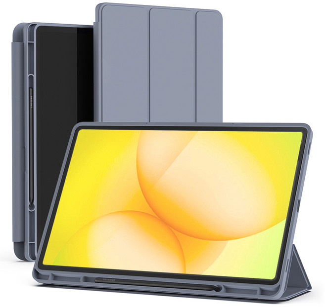 신지모루 스마트커버 펜슬 수납 태블릿 케이스, 라벤더 퍼플, 1개