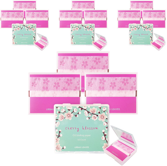 어반리브즈 벚꽃기름종이 50p + 거울케이스 + 리필 150p, 4개