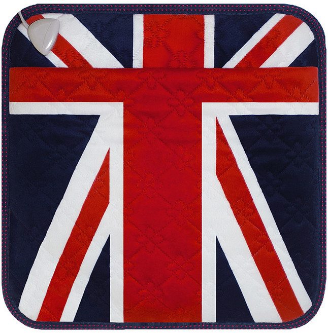 한일전기 극세사 전기발방석, 잉글랜드, 44 x 44 cm