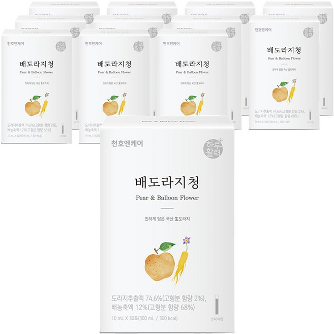 천호엔케어 하루활력 배도라지청, 300ml, 12개