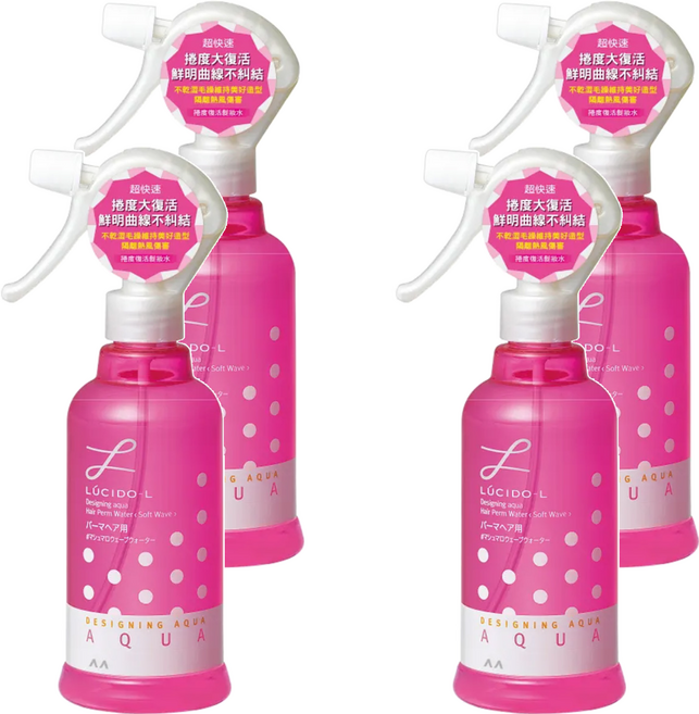 LUCIDO-L 樂絲朵 L 捲度復活髮妝水 捲髮適用, 250ml, 4瓶