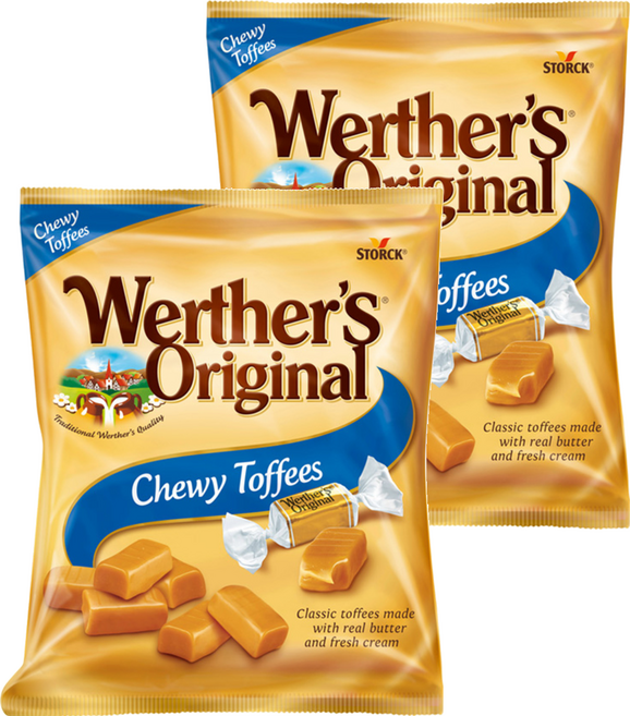 Werther's Original 道地的偉特 軟糖, 80g, 2包