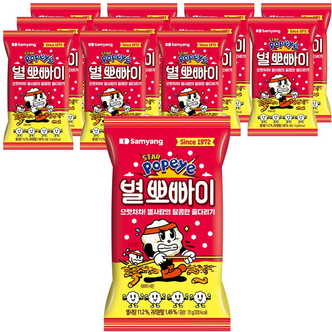 삼양 별 뽀빠이, 72g, 12개