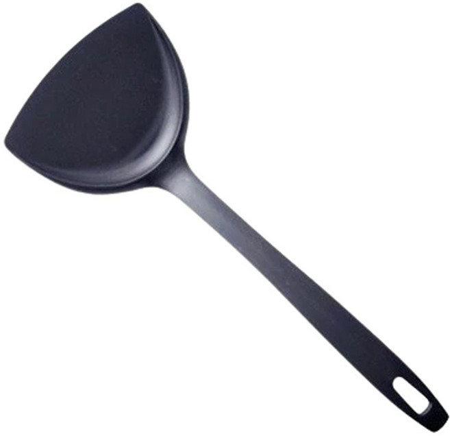 home chef 不沾耐熱中式鍋鏟, 黑色, 1支