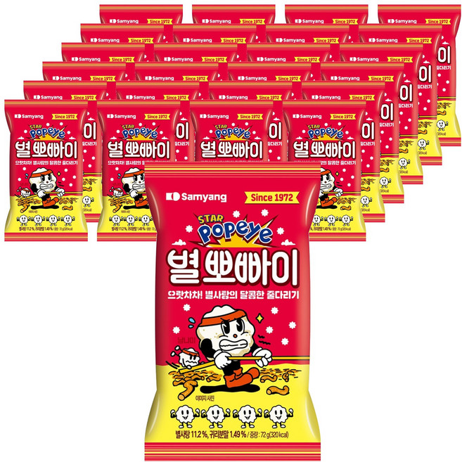 삼양 별 뽀빠이, 72g, 25개