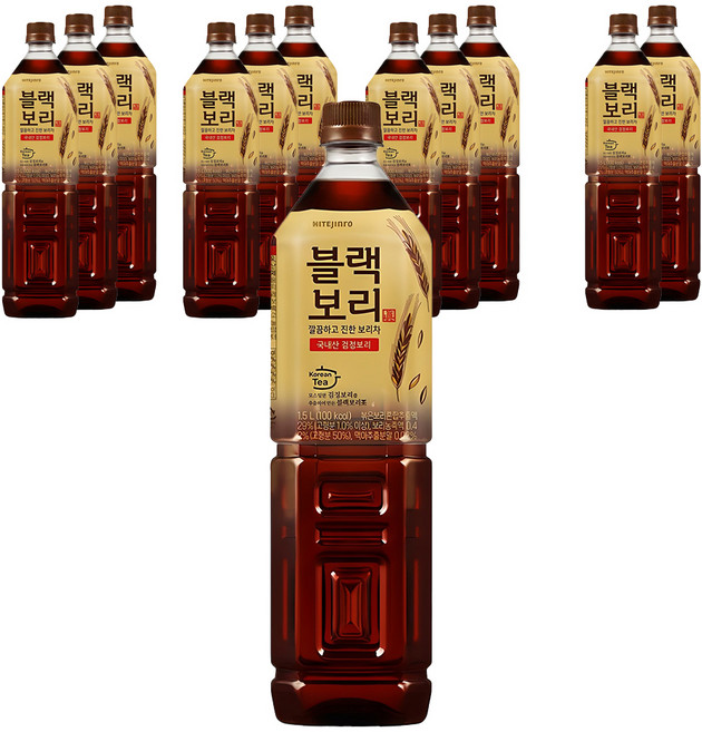 하이트진로 블랙보리 오리지널, 1.5L, 12개