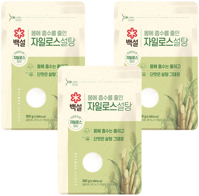 白雪甜樹木糖糖, 500克, 3個