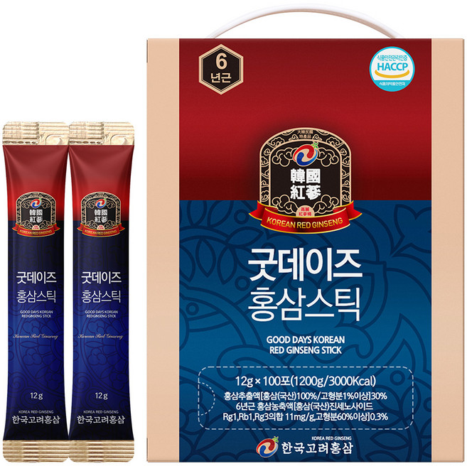 한국고려홍삼 굿데이즈 홍삼스틱, 1.2kg, 1개