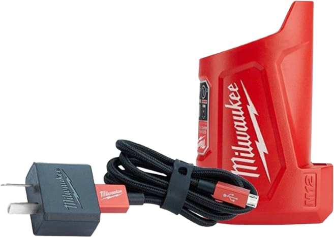 Milwaukee 美沃奇 12V鋰電充電寶分享器 M12TC-0, 紅色 + 黑色