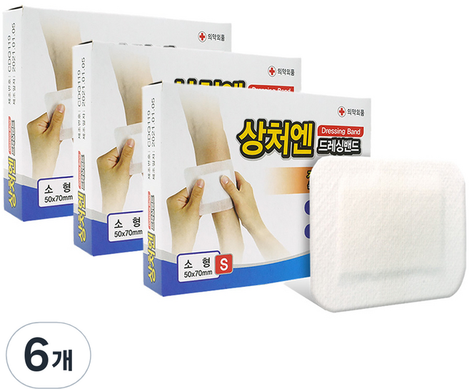 대일제약 상처엔 클린 드레싱 밴드큐, 6개