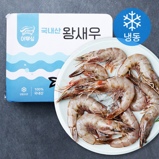 어부심 국내산 왕새우 (냉동), 500g(대, 15미), 1개