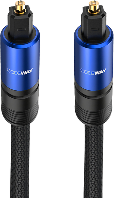 CODEWAY Toslink SPDIF 數位光纖音源線 1m, 單一商品, 1條