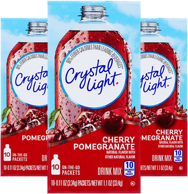 크리스탈라이트 체리석류 음료베이스 분말, 3.34g, 10개입, 3개