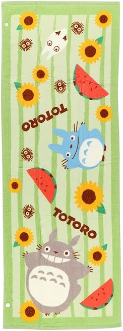 MARUSHIN 丸真 TOTORO 長毛巾 棉紗 110 x 40cm, 多色, 1條