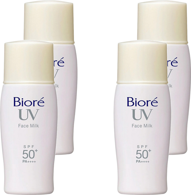 Biore 蜜妮 台灣公司貨 高防曬隔離乳液 控油 SPF50, 30ml, 4瓶